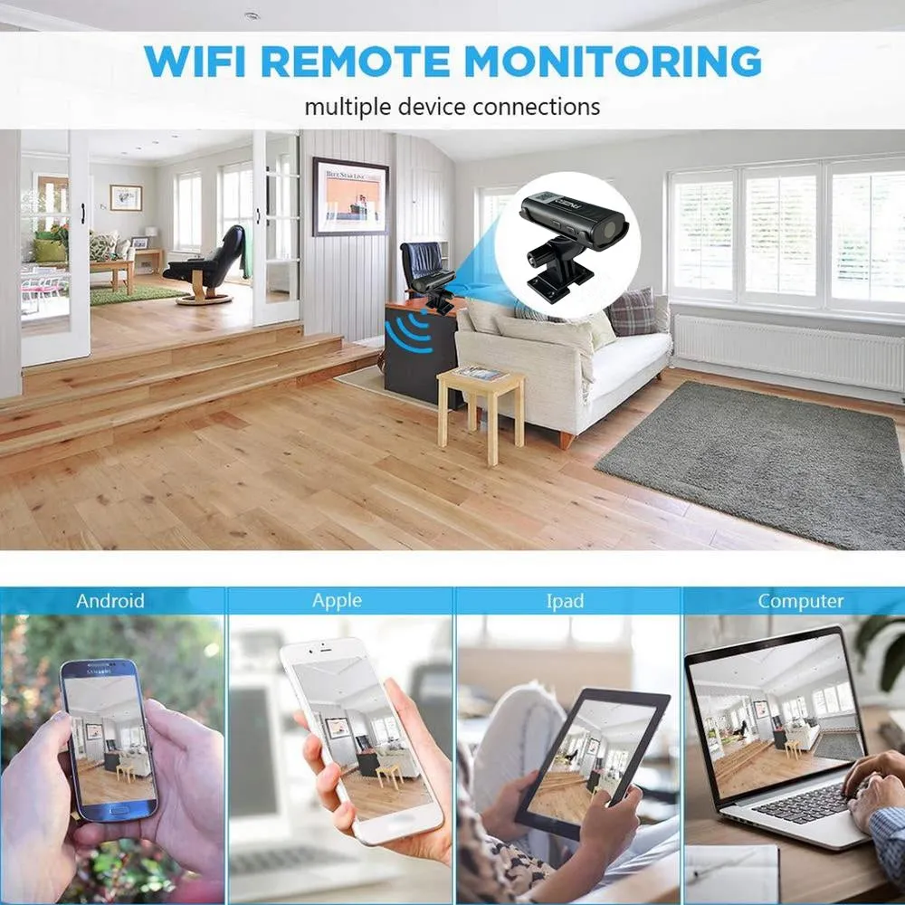 Mini Home Security Camera 1080P Hd Draadloze Wifi Remote View Super Mini Camera Nanny Cam Kleine Recorder