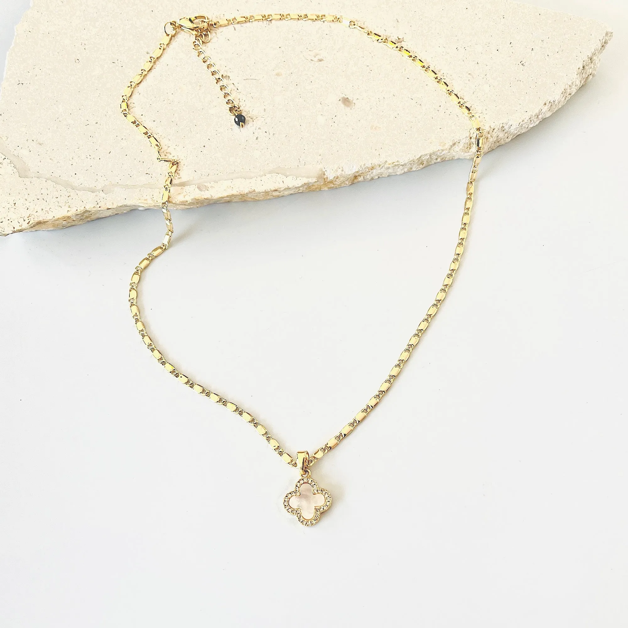 MOP Flat Link Necklace