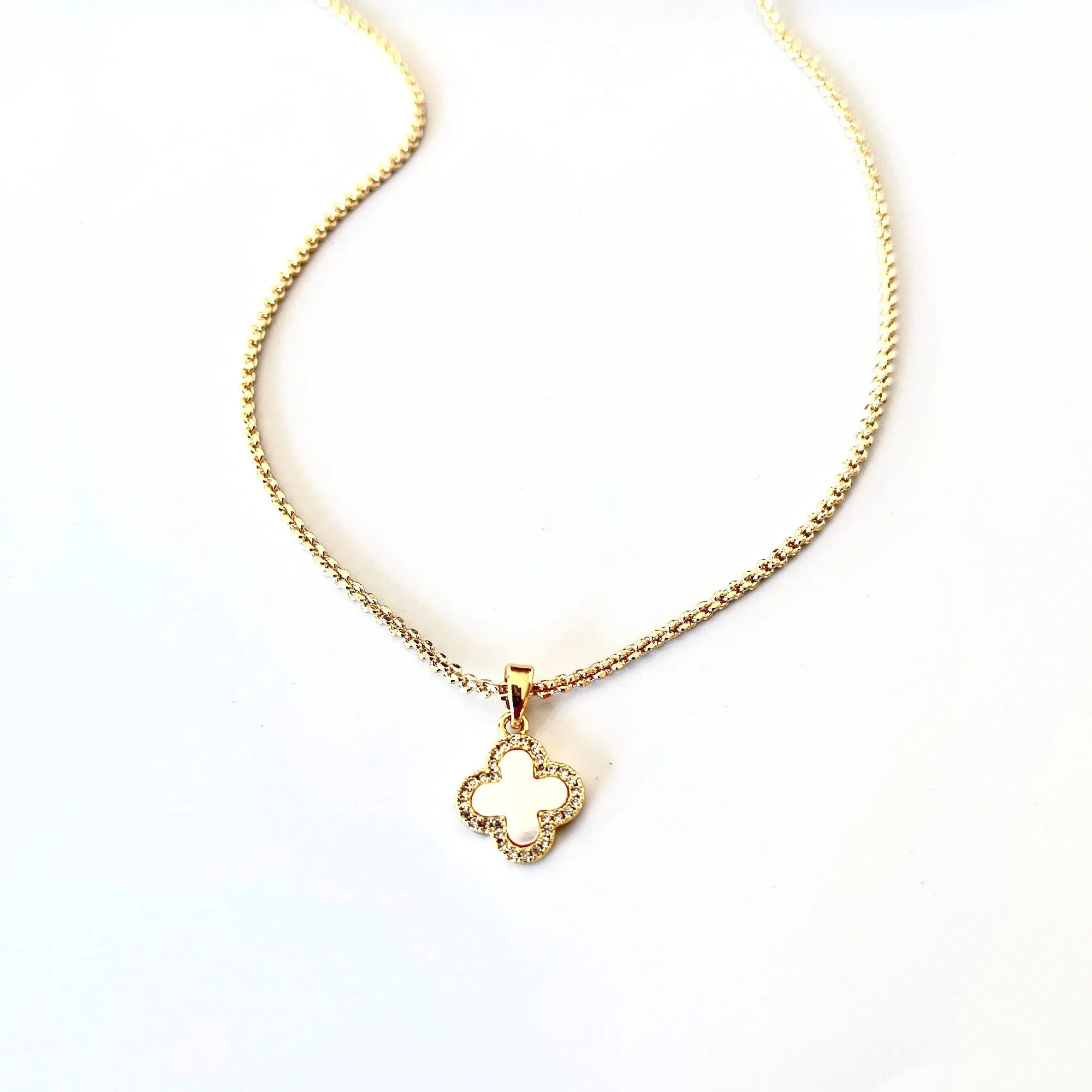 MOP Flat Link Necklace
