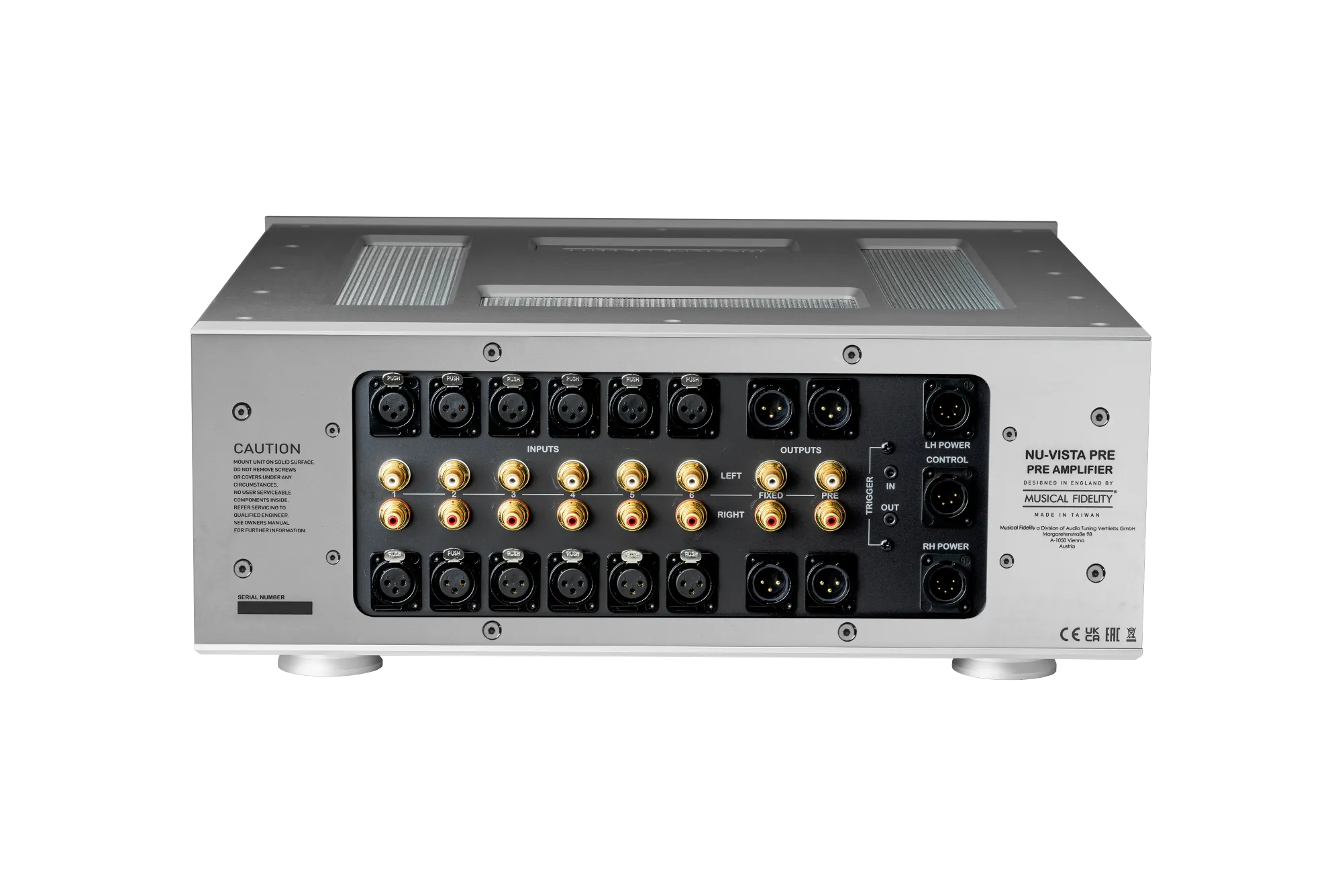 Musical Fidelity Nu-Vista PRE Fully Balanced Discrete Class A Preamplifier with Separate PSU