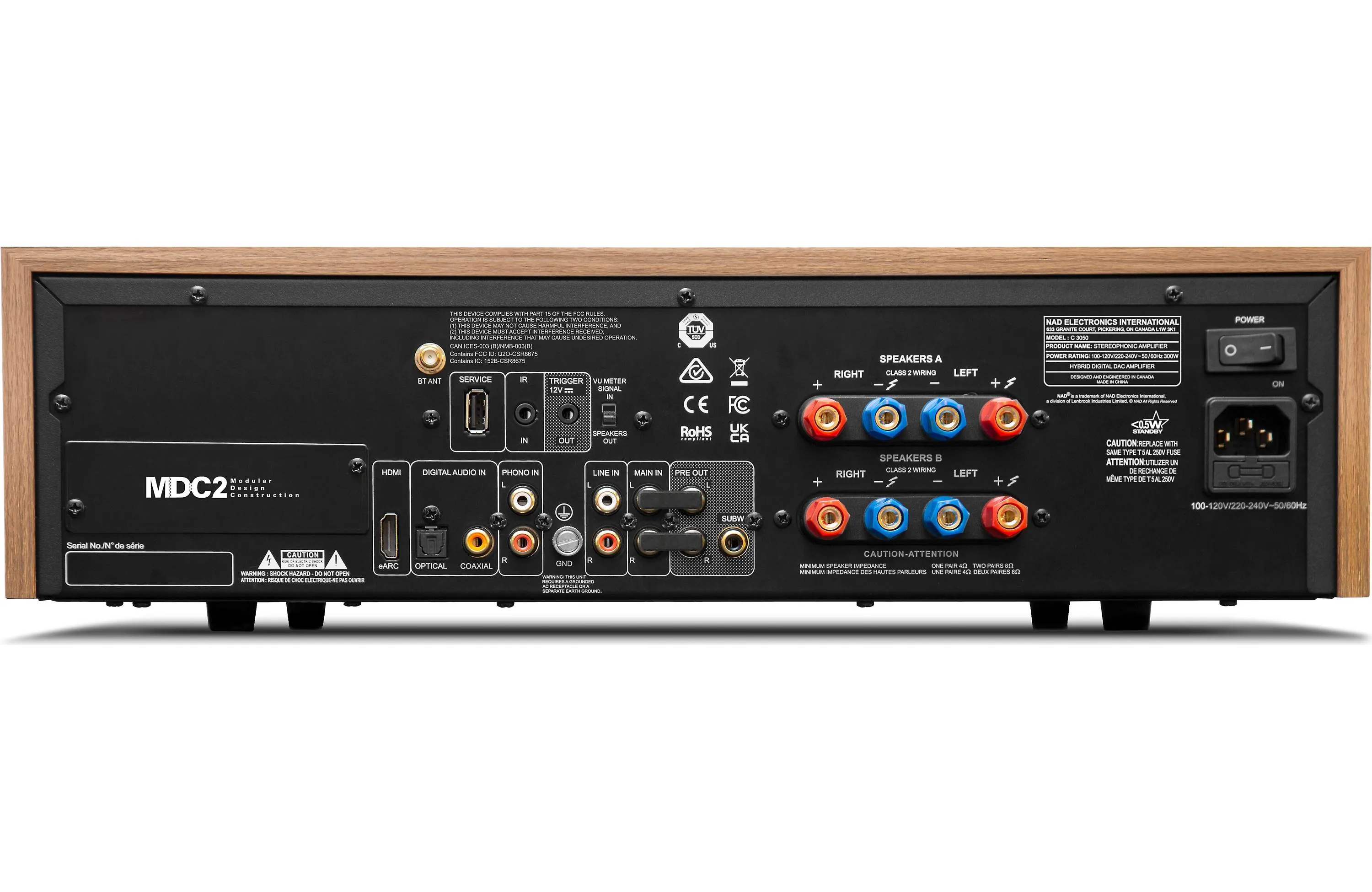 NAD C 3050 Stereophonic Integrated Amplifier with DAC and Bluetooth