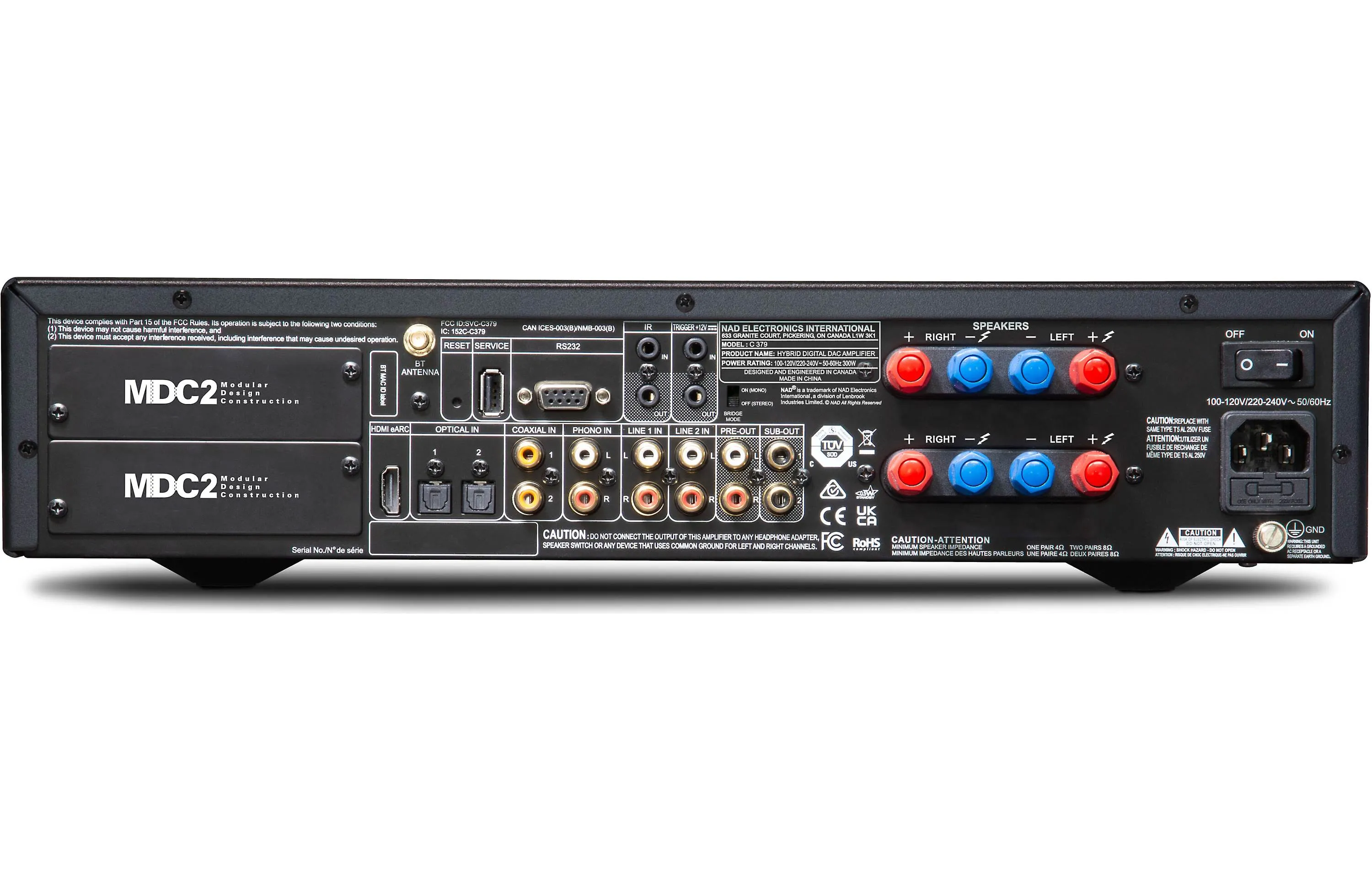 NAD Electronics C379 Integrated Amplifier with DAC and Bluetooth