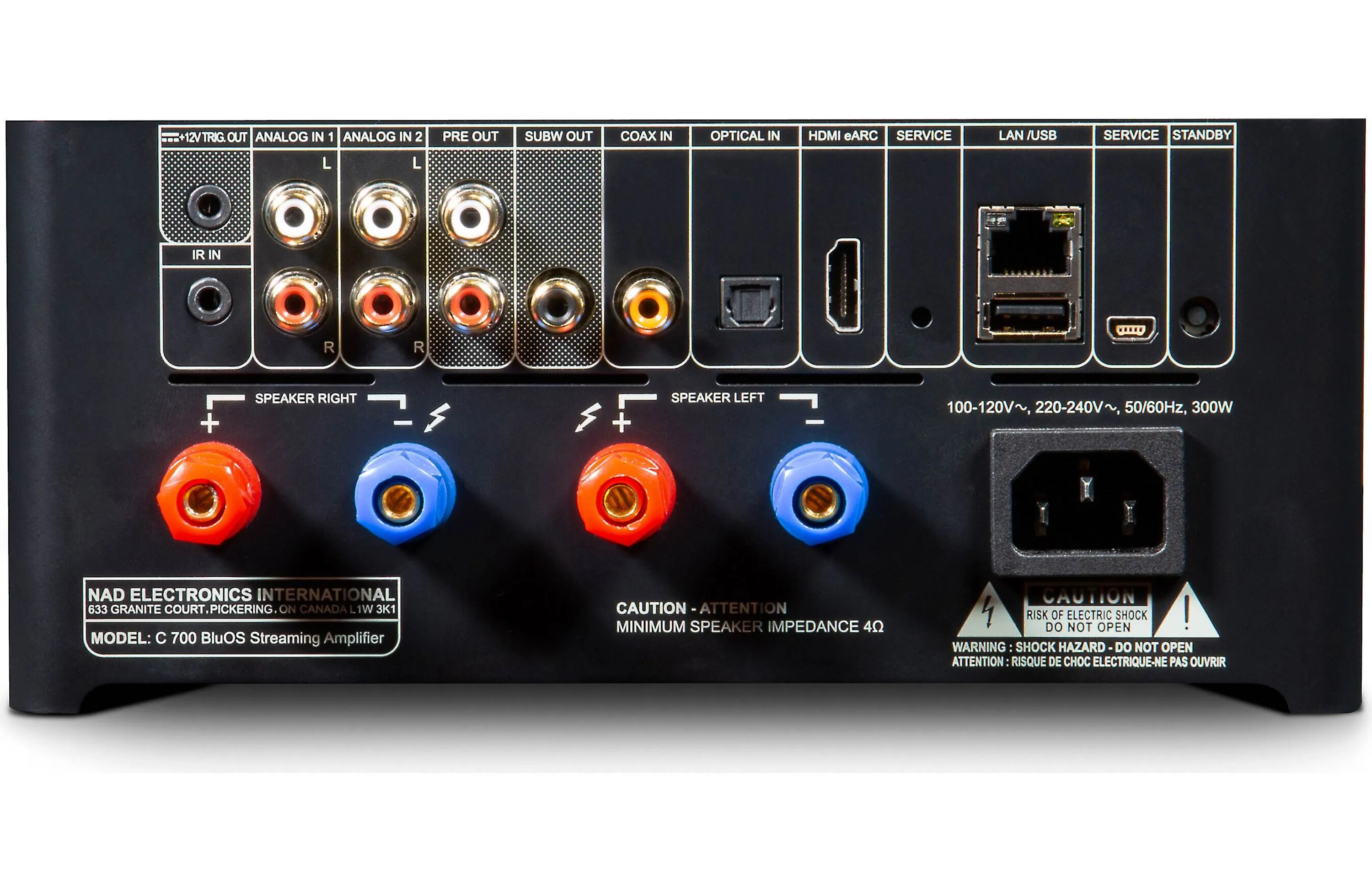 NAD Electronics C700 BluOS Streaming Amplifier