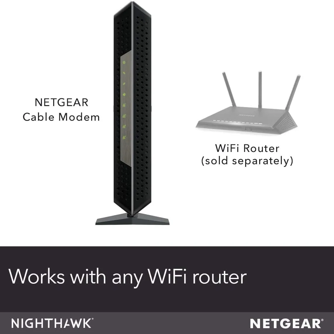NETGEAR Nighthawk Cable Modem CM1200 - Compatible with all Cable Providers  (Refurbished)