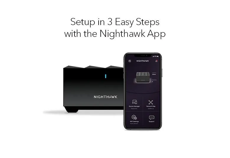 Netgear Nighthawk Mesh AX1800 - 4 streams 3 pack with 90 day Armor Free Trial