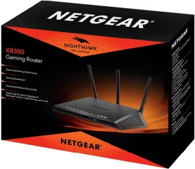 NETGEAR Nighthawk Pro Gaming ( XR300 ) WiFi Router with 4 Ethernet Ports and Wireless speeds up to 1.75 Gbps, AC1750, Optimized for Low ping