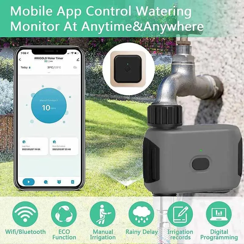 New Design 4 AA Batery Powered Garden Smart Irrigation Wifi Automatic
