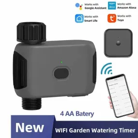 New Design 4 AA Batery Powered Garden Smart Irrigation Wifi Automatic