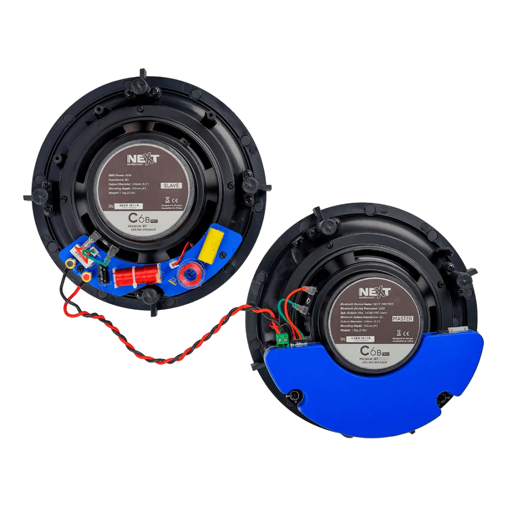 NEXT - C6B Pro 6.5" PREMIUM BLUETOOTH CEILING SPEAKERS (PAIR)