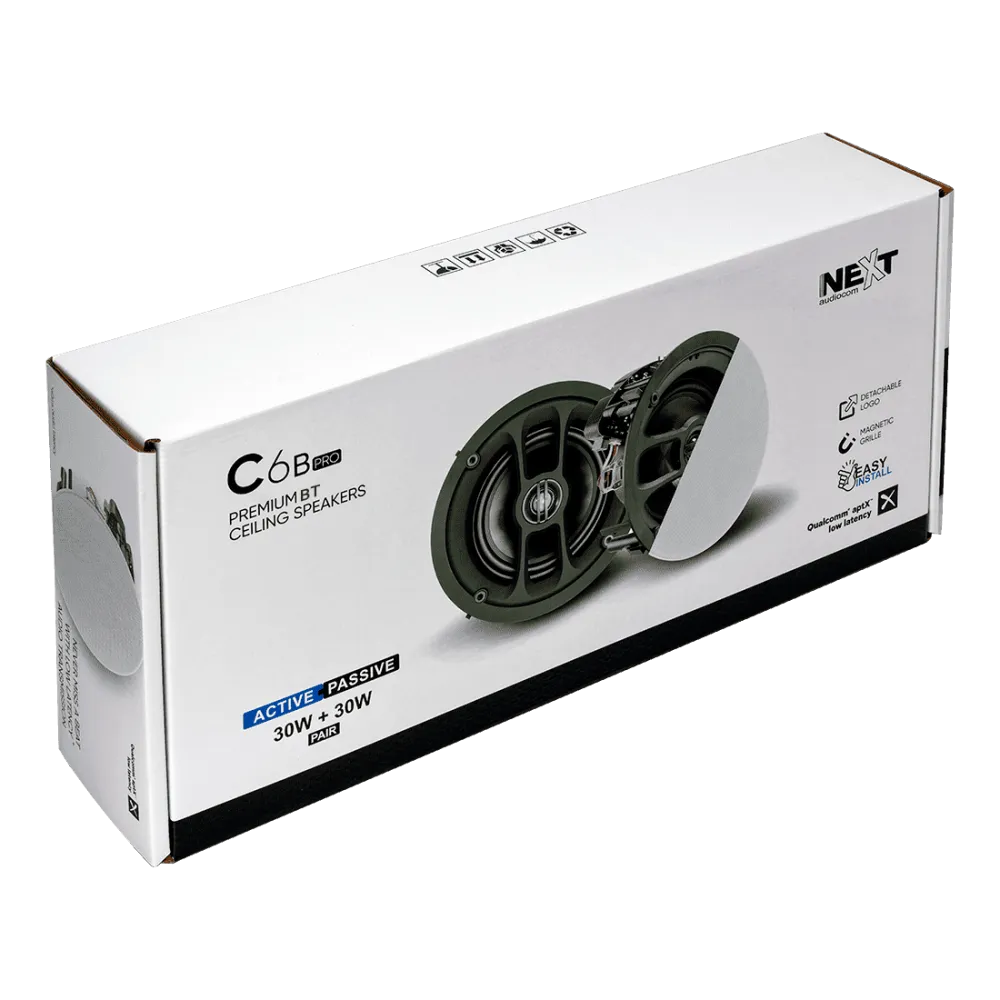 NEXT - C6B Pro 6.5" PREMIUM BLUETOOTH CEILING SPEAKERS (PAIR)
