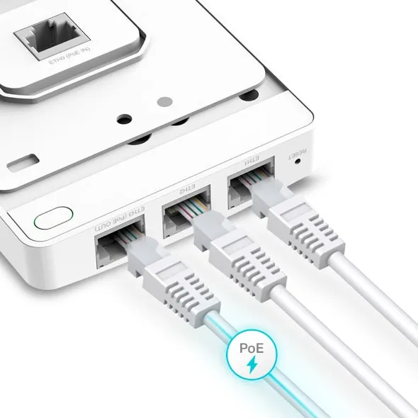 Omada EAP615-Wall AX1800 Wall Plate WiFi 6 Access Point