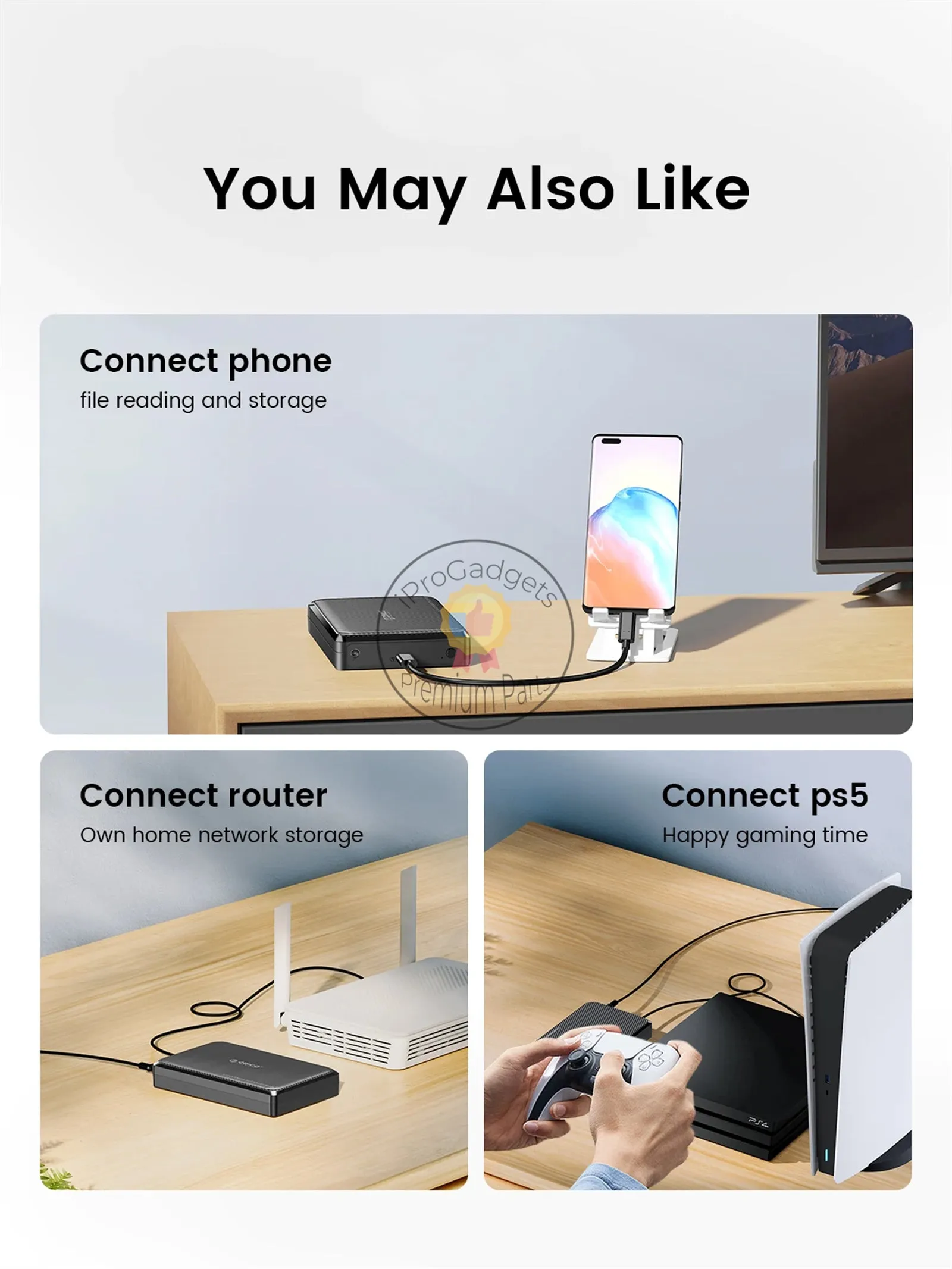 Orico New 2.5/3.5 Inch USB3.0 Mobile Hard Disk Box Type-C Hard Disk Base Is Suitable for Notebook Desktop External Box Pc Case