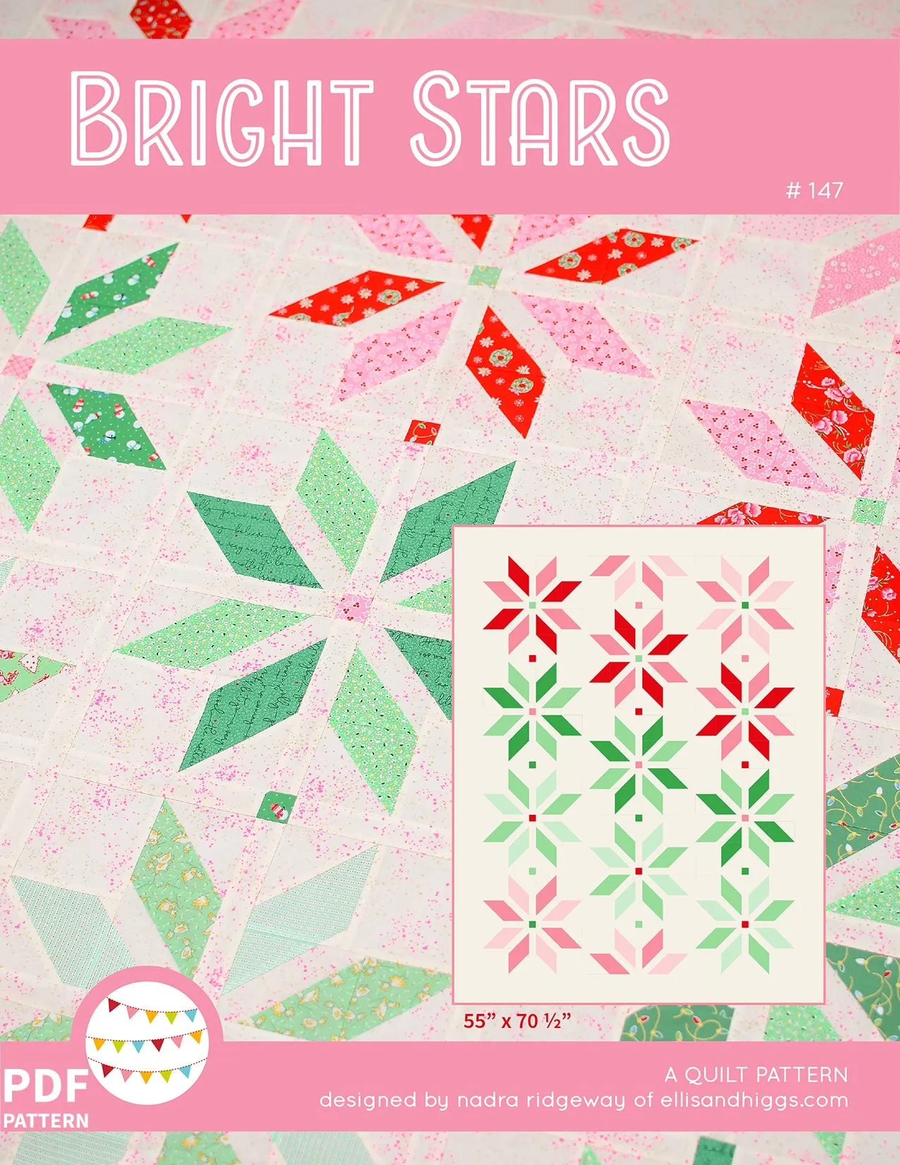 Pattern, Bright Stars Quilt by Ellis & Higgs (digital download)