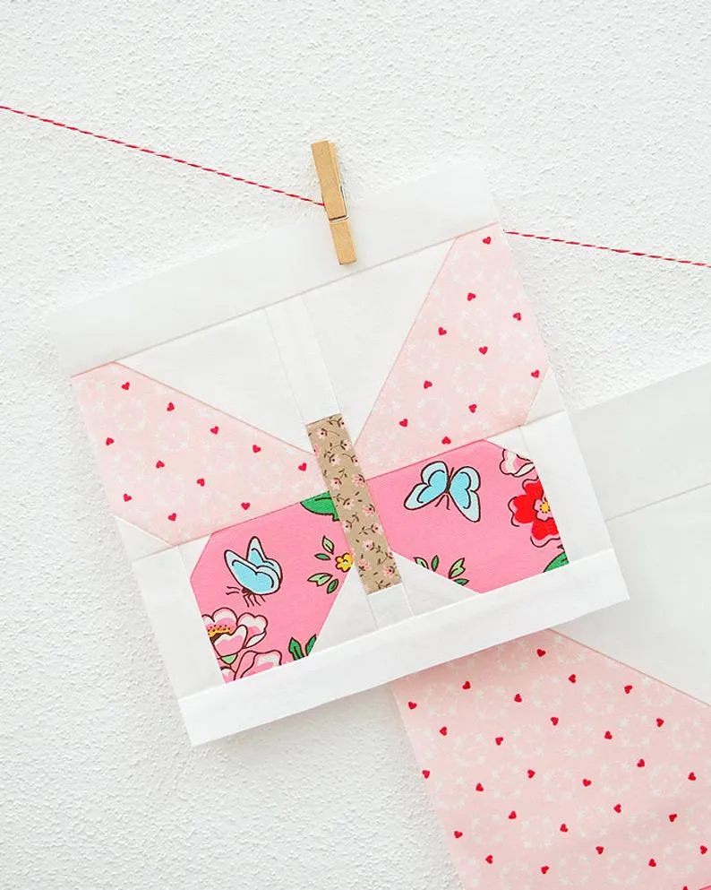 Pattern, Butterfly Quilt Block by Ellis & Higgs (digital download)