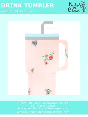 Pattern, Drink Tumbler Block by Burlap and Blossom (digital download)