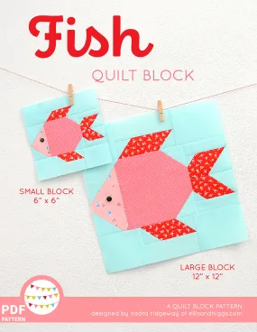 Pattern, Fish Block by Ellis & Higgs (digital download)
