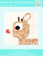 Pattern SET, Christmas Themed Quilt Blocks by Burlap and Blossom (digital download)