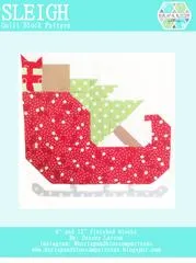 Pattern SET, Christmas Themed Quilt Blocks by Burlap and Blossom (digital download)