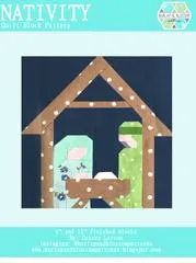 Pattern SET, Christmas Themed Quilt Blocks by Burlap and Blossom (digital download)