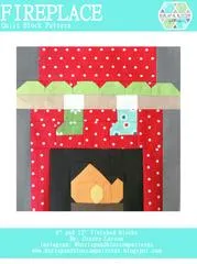 Pattern SET, Christmas Themed Quilt Blocks by Burlap and Blossom (digital download)
