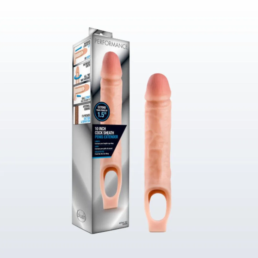 Performance - 10" Cock Sheath Penis Extender - Vanilla