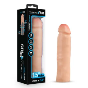 Performance Plus By Blush® | Vindicate 8.5 Dual Density Realistic Penis Extender Sleeve - Liquid Silicone - Beige