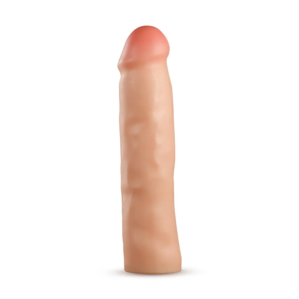 Performance Plus By Blush® | Vindicate 8.5 Dual Density Realistic Penis Extender Sleeve - Liquid Silicone - Beige