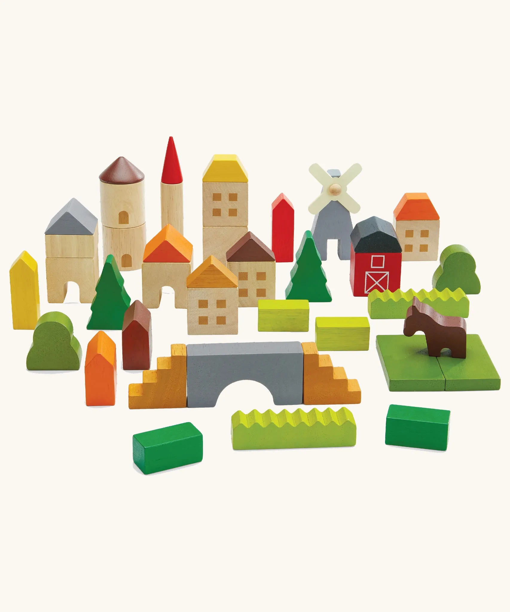 PlanToys Countryside Blocks Set