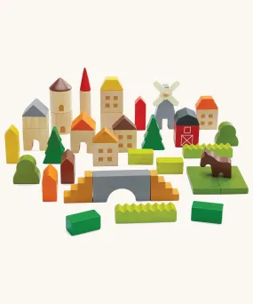 PlanToys Countryside Blocks Set