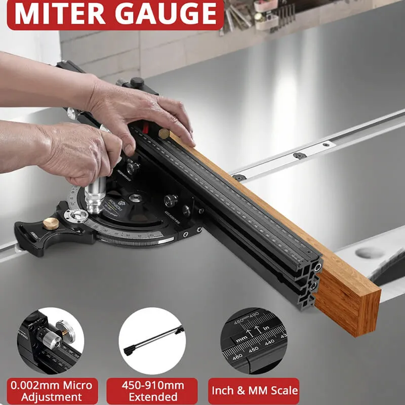 Precision Miter Gauge System for Table Saw