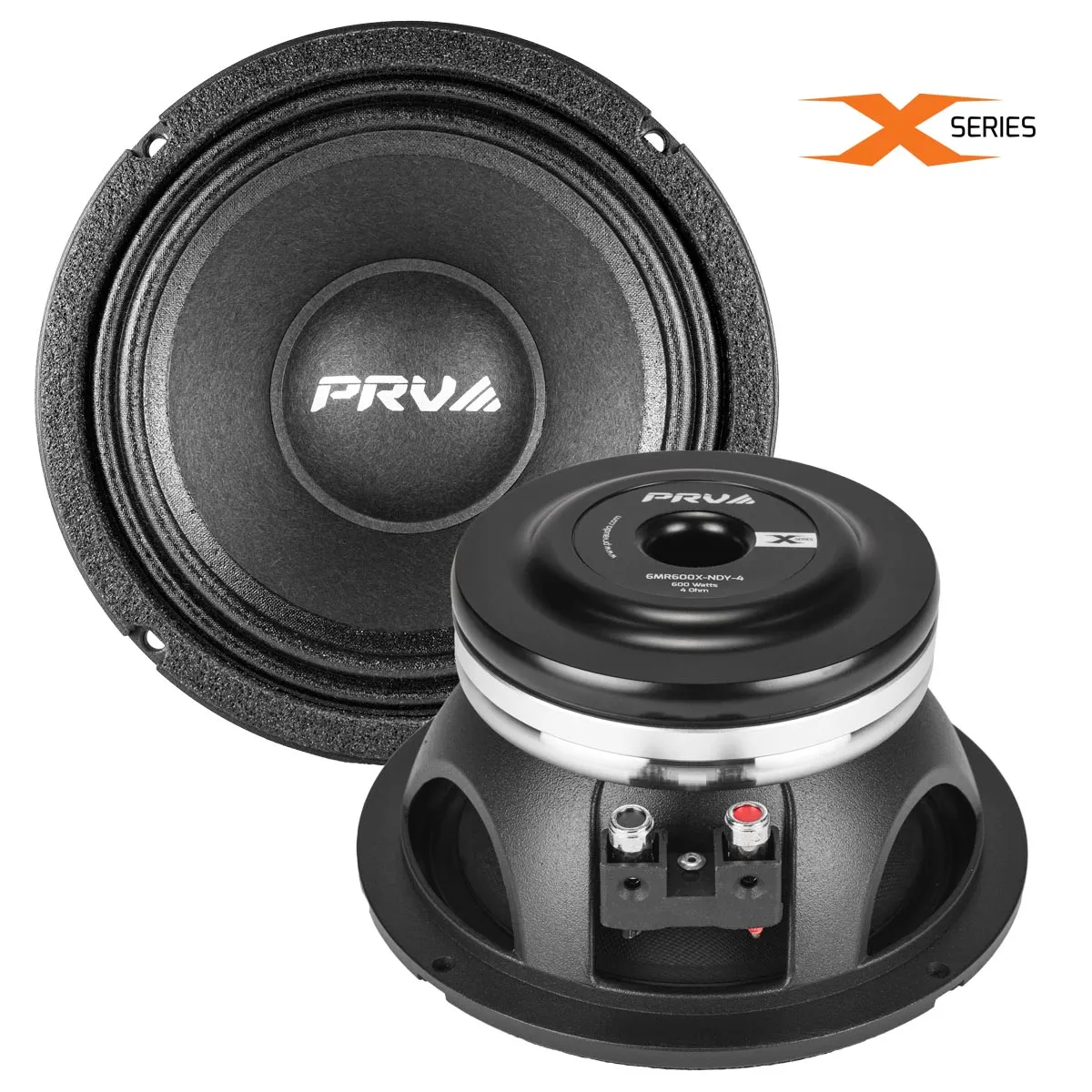 PRV 6MR600X-NDY-4 6.5" 600W RMS Neodymium Midrange Speaker 4-Ohm (Single)