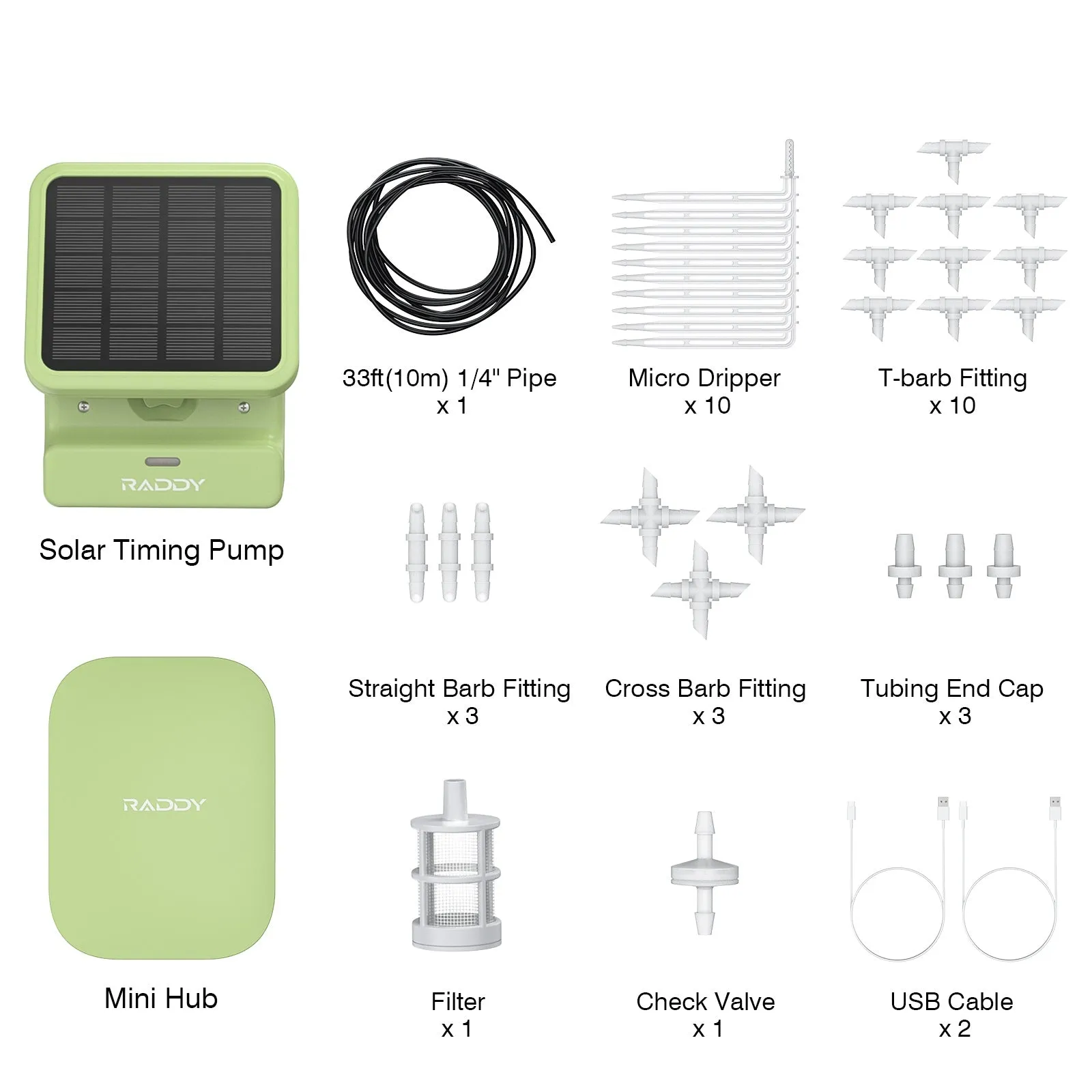 Raddy WS-2 Wi-Fi Drip Irrigation System | APP-Controlled | DIY Automatic Water Pump |  Dual Power Supply