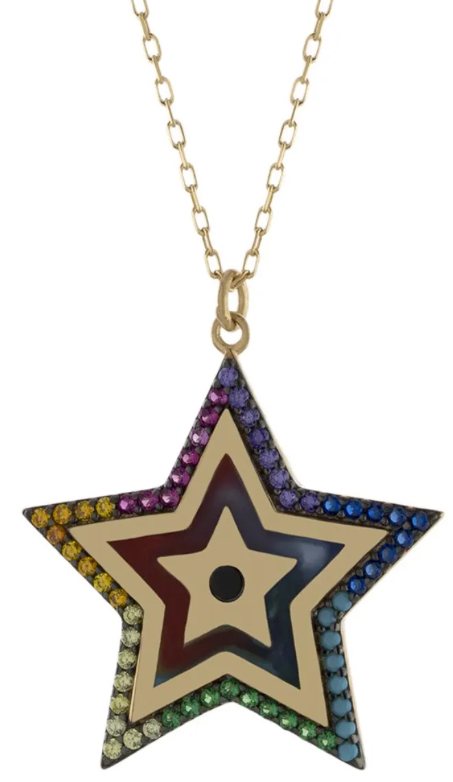 Rainbow Star Necklace