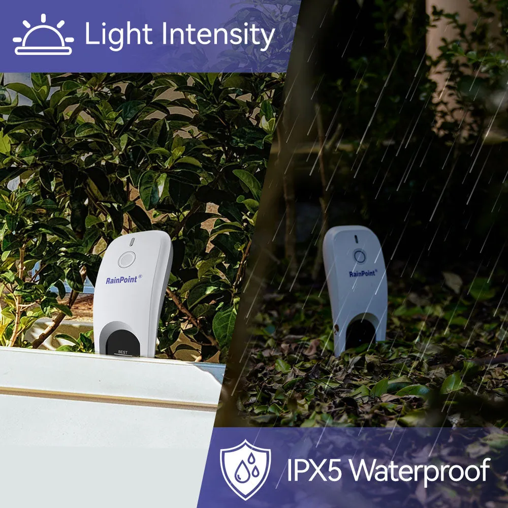 RainPoint Wi-Fi Soil Moisture Meter, Plants Humidity Meter, Soil Temperature Monitor for Gardening, Farming (Sub-Device, Need to Pair with Hub)