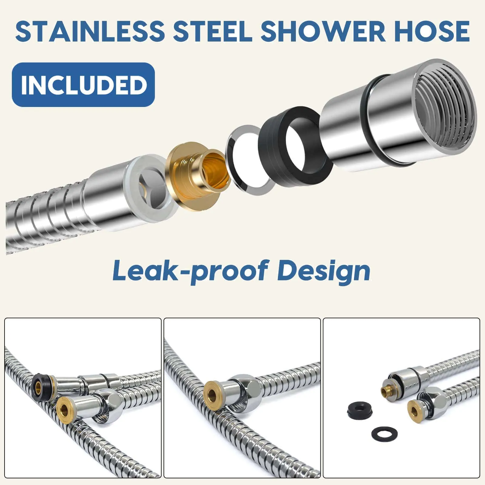 Samodra Three-Eyed Shower Head