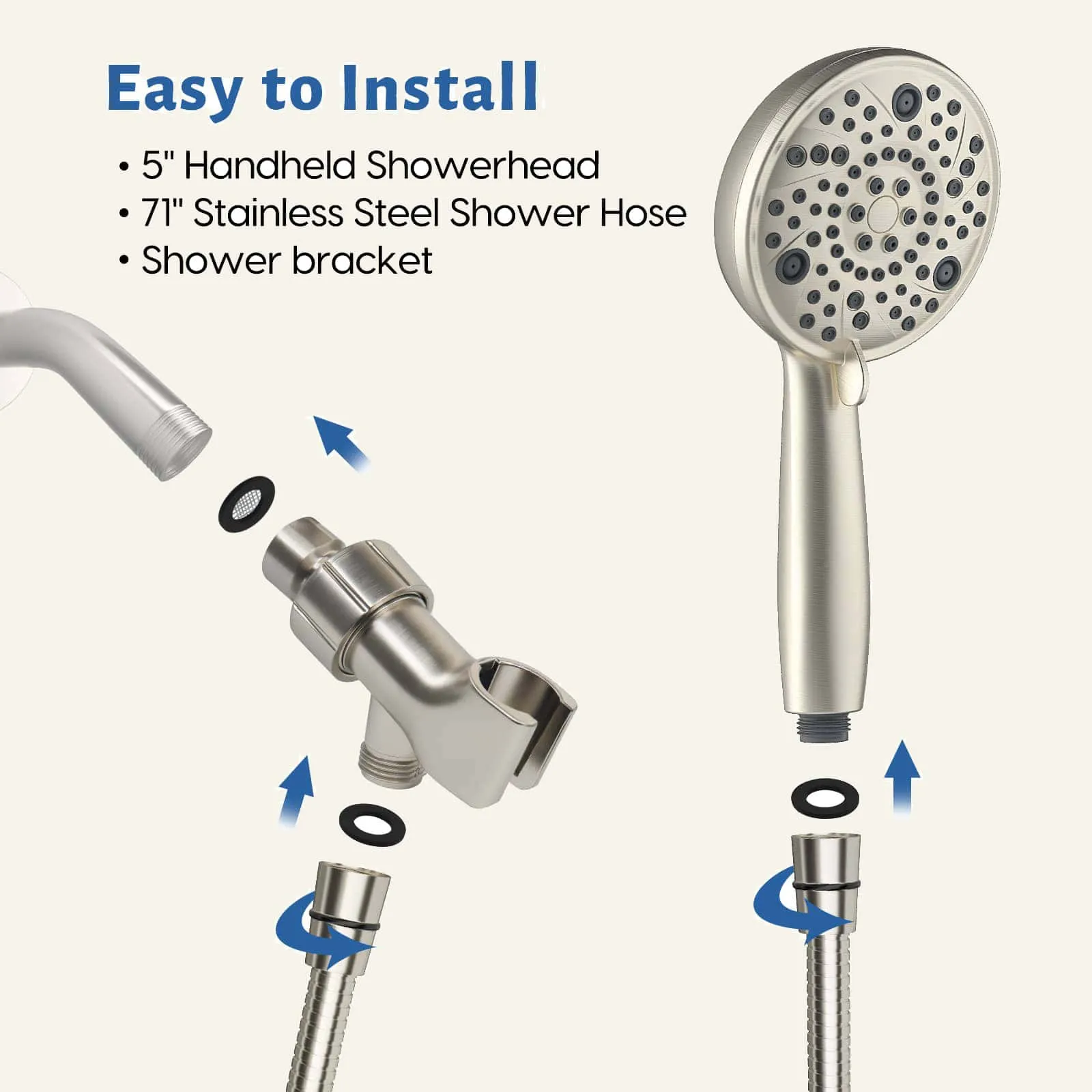 Samodra Three-Eyed Shower Head