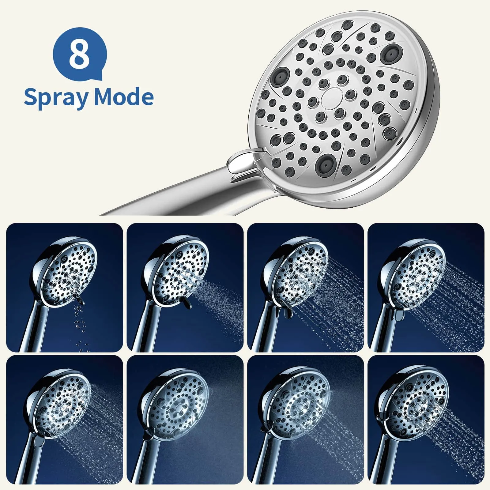 Samodra Three-Eyed Shower Head