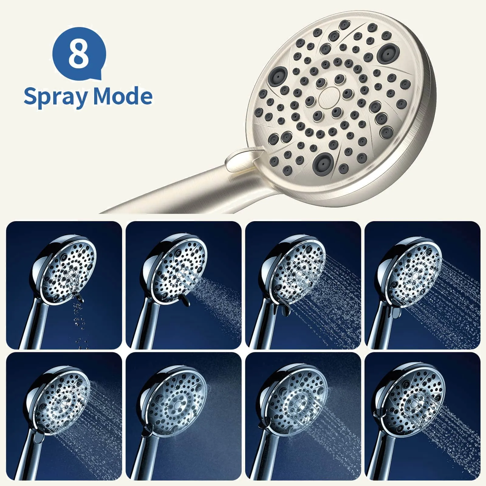 Samodra Three-Eyed Shower Head