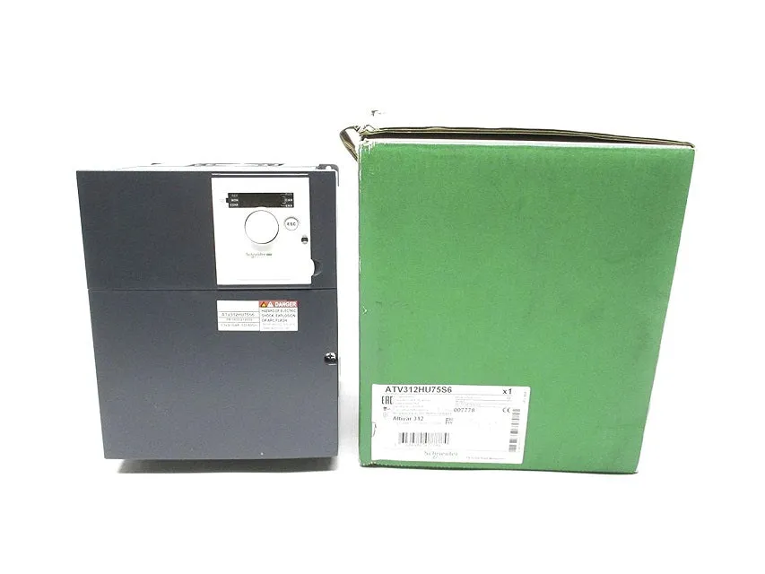 Schneider Electric 10HP 600V 3-Phase Variable Frequency Drive ATV312HU75S6