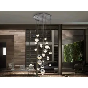 Schuller 793971GK Sphere Large Pendant 27 Light Dimmable Chrome