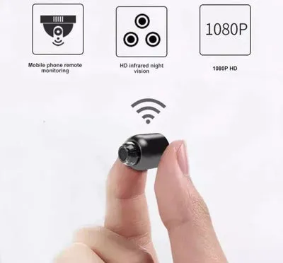 Small WiFi Security Spy Camera UK Night Vision Surveillance Nanny Cam