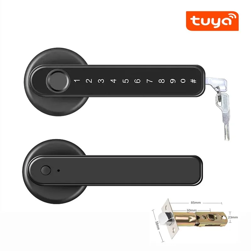 Smart Fingerprint Biometrics Lock For Indoor Wooden Metal Door