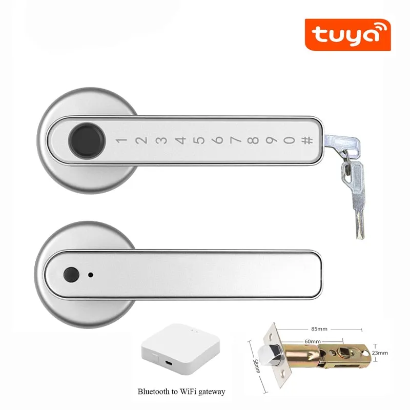 Smart Fingerprint Biometrics Lock For Indoor Wooden Metal Door