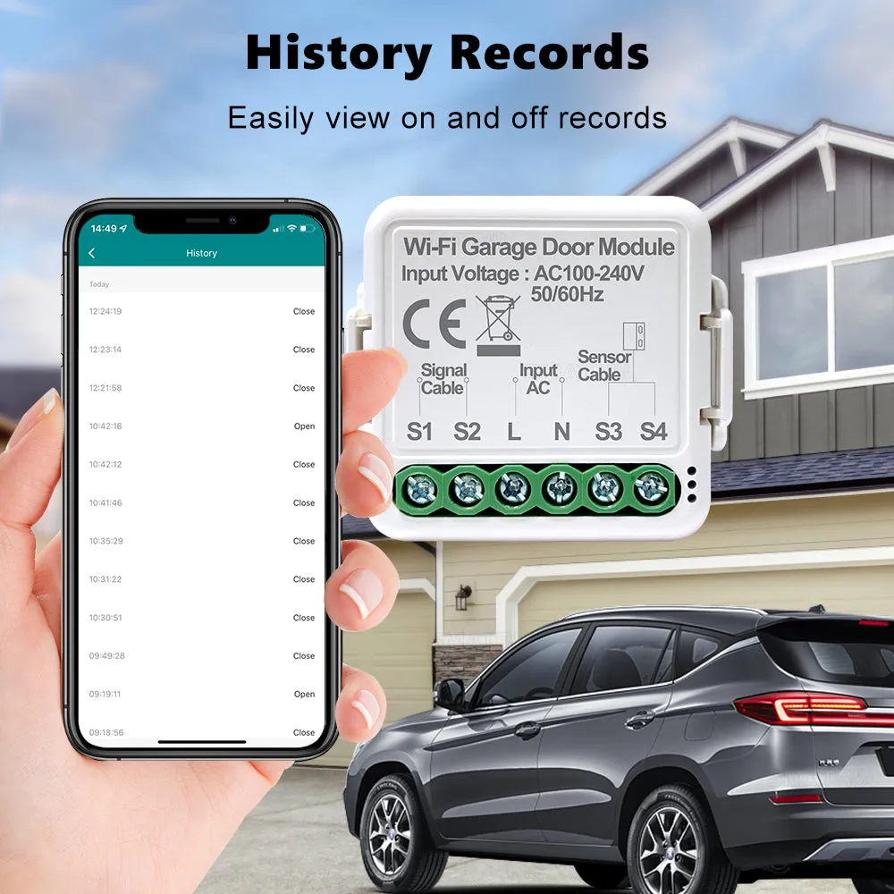 Smart life APP Remote Control Roller Shutter Door Switch Gate Tuya Bluetooth Smart Wifi Garage Door Opener