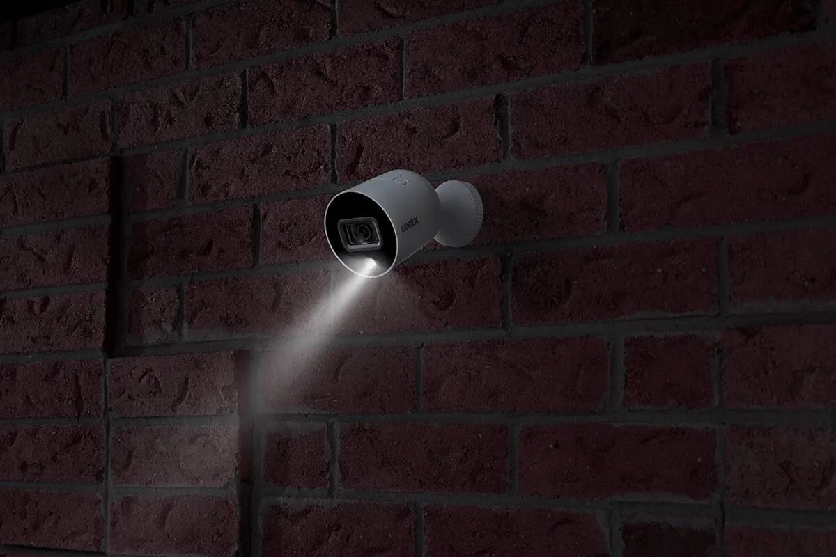 Smart Outdoor WiFi Security Camera With Advanced Active Deterrence (3-pack)