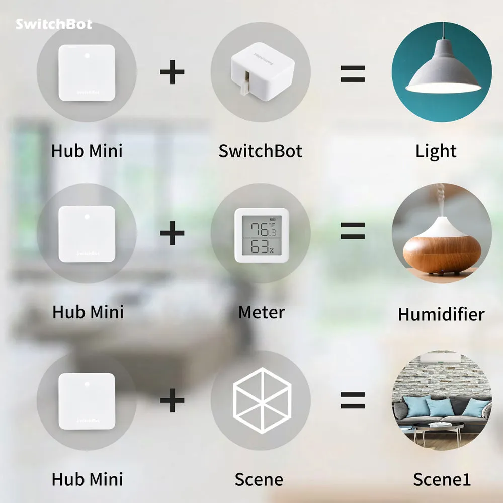 SwitchBot Hub Mini | Smart Remote - IR Blaster, Wi-Fi, Control TV, Air Conditioner, Compatible with Alexa, Google Home, IFTTT