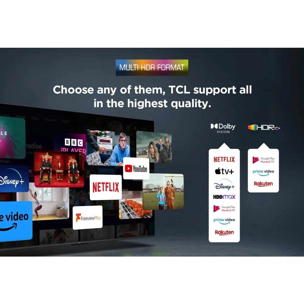TCL 75P755K P755K 75 Inch P755K 4K UHD HDR LED Smart Android TV 2024