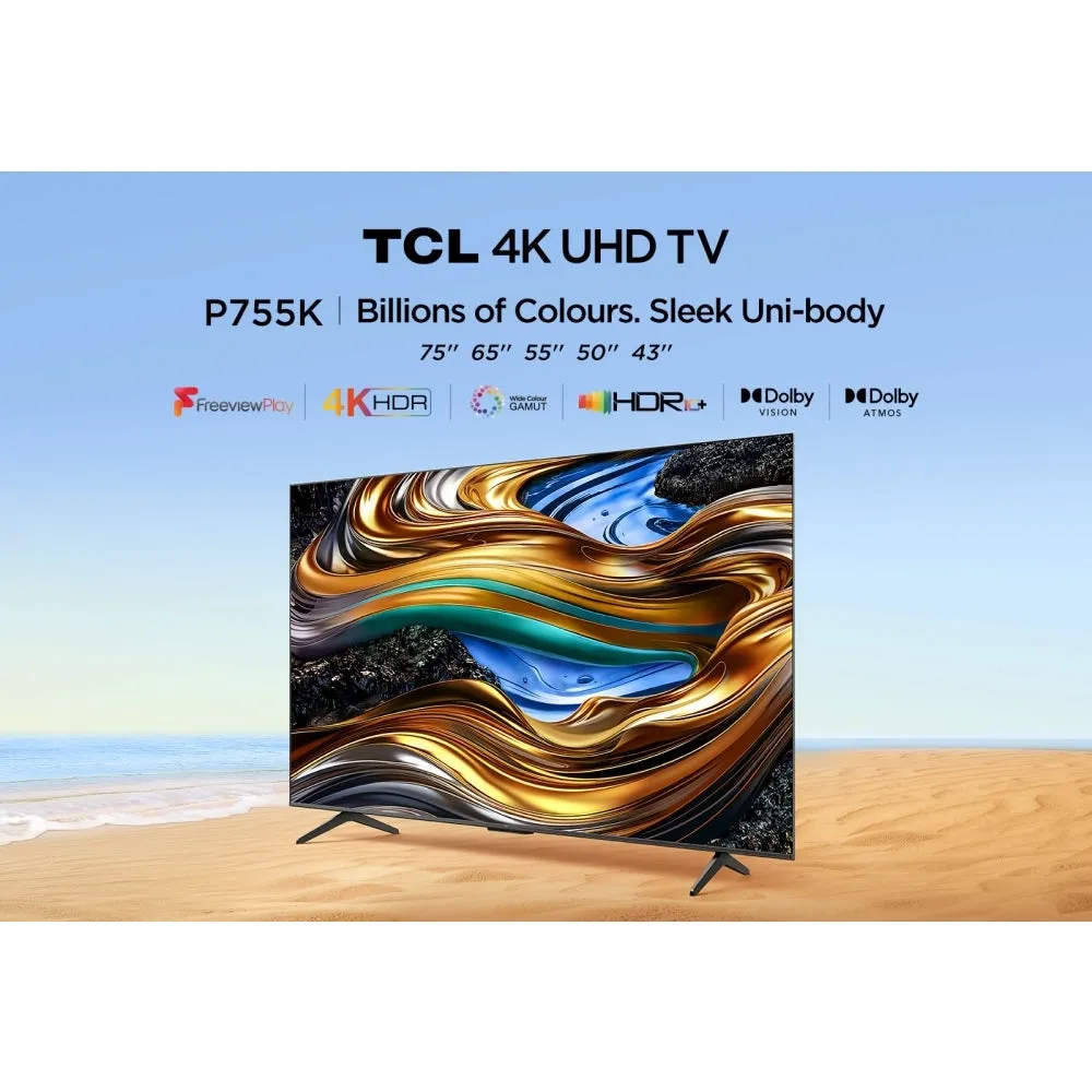 TCL 75P755K P755K 75 Inch P755K 4K UHD HDR LED Smart Android TV 2024