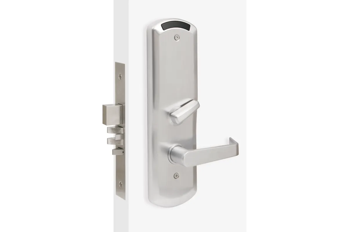 TownSteel E-Kontos 1B 5000 Series Grade 1 Electronic Mortise Lockset RF(WIFI) -Satin Chrome