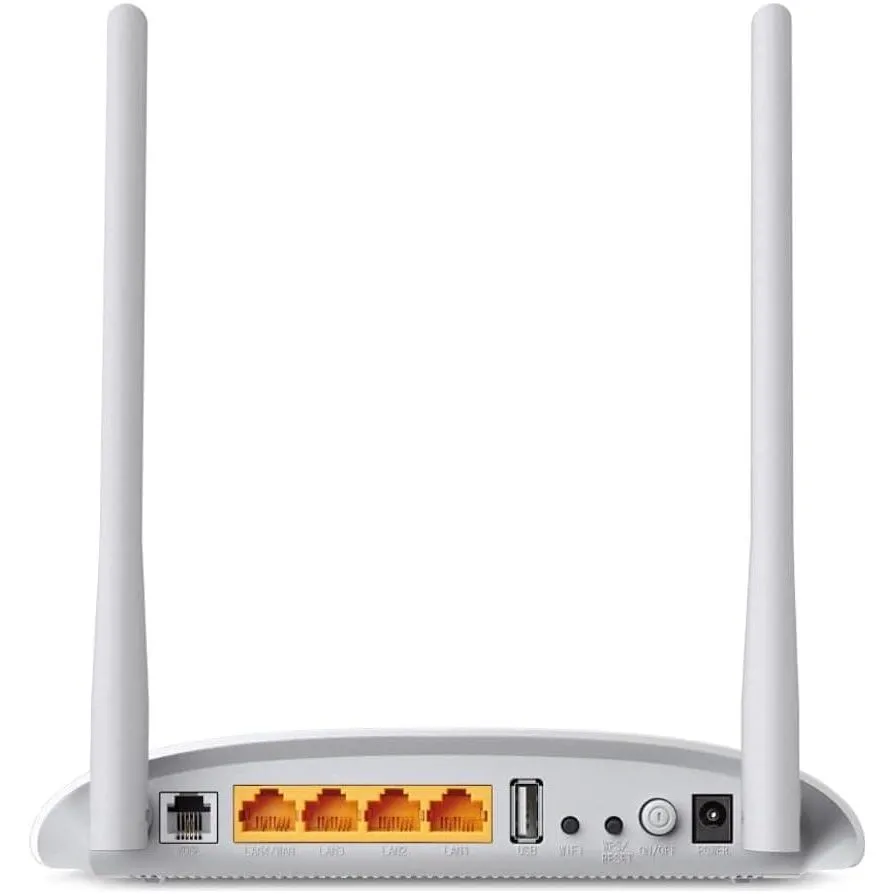 TP-Link 300 Mbps Wireless N USB VDSL/ADSL Modem Router, Single-Band, Broadband Speed Up To 100 Mbps, Versatile Connectivity, 4xFast Ports, USB 2.0, TP-Link Tether App, Easy setup(TD-W9970)